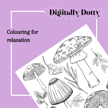 Mushroom Colouring Sheet