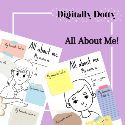 All About Me Worksheet