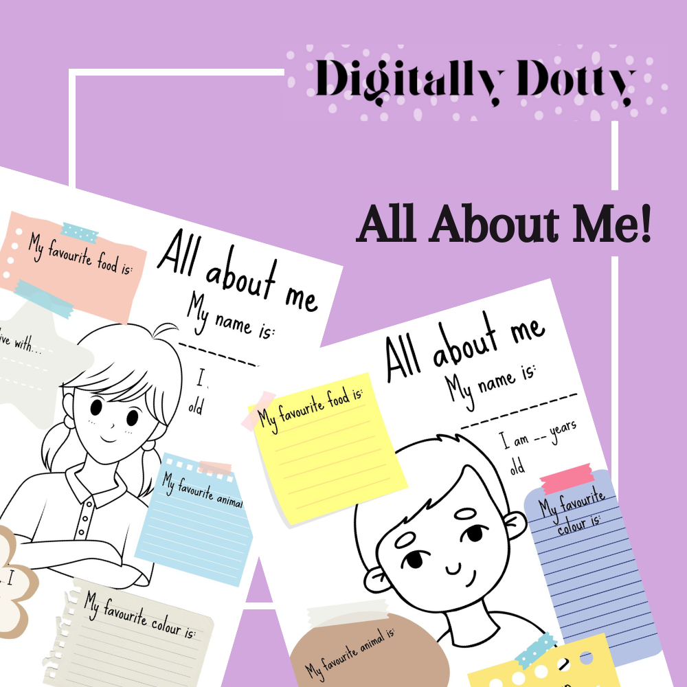 All About Me Worksheet